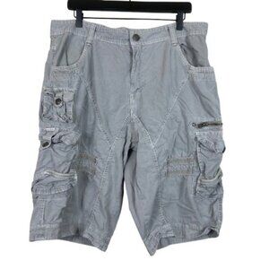 Twoce Y2K Style Baggy Cargo Shorts Size 38 Retro Utility